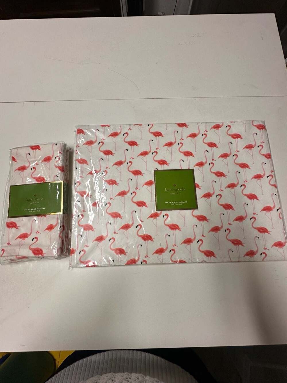 Kate Spade Strut Your Stuff Flamingo Placemats And Napkins Set New